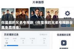 你是我的兄弟电视剧（你是我的兄弟电视剧全集免费观看）