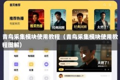 青鸟采集模块使用教程（青鸟采集模块使用教程图解）