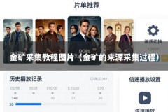 金矿采集教程图片（金矿的来源采集过程）