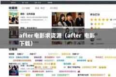 after电影求资源（after 电影 下载）