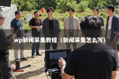 wp新闻采集教程（新闻采集怎么写）