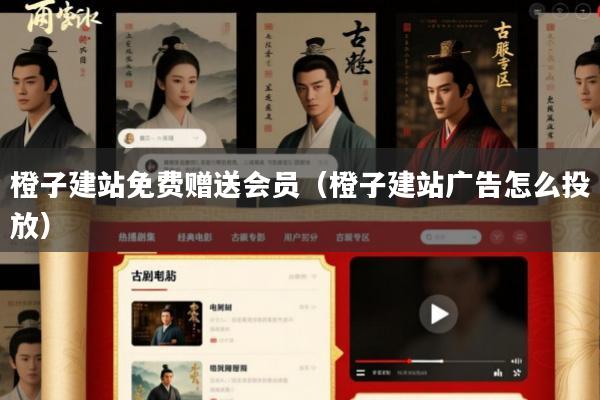 橙子建站免费赠送会员(橙子建站广告怎么投放)