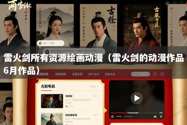 雷火剑所有资源绘画动漫(雷火剑的动漫作品6月作品)
