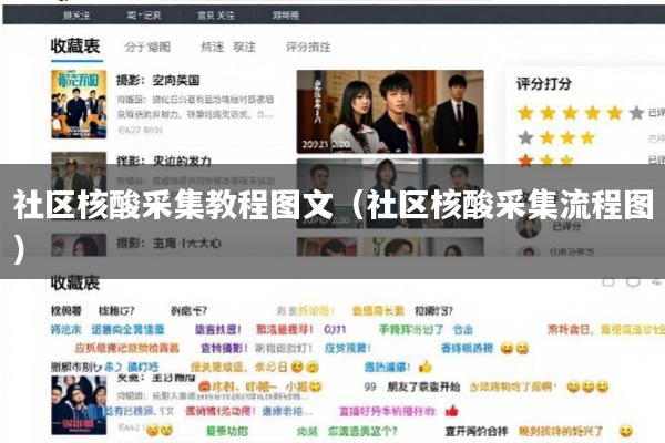 社区核酸采集教程图文(社区核酸采集流程图)